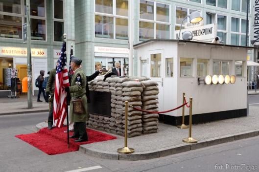 Checkpoint Charlie in Berlin - filming location of " Octopussy "