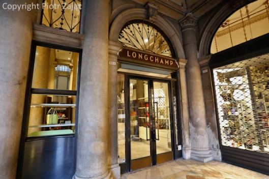 Longchamp shop at St. Mark's square in Venice, Italy